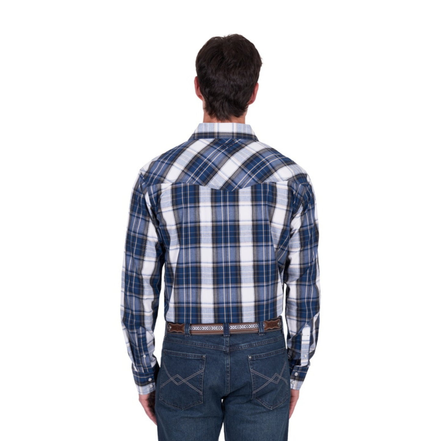 Pure Western Nicholas Check Western Long Sleeve Shirt - EQ Saddlery