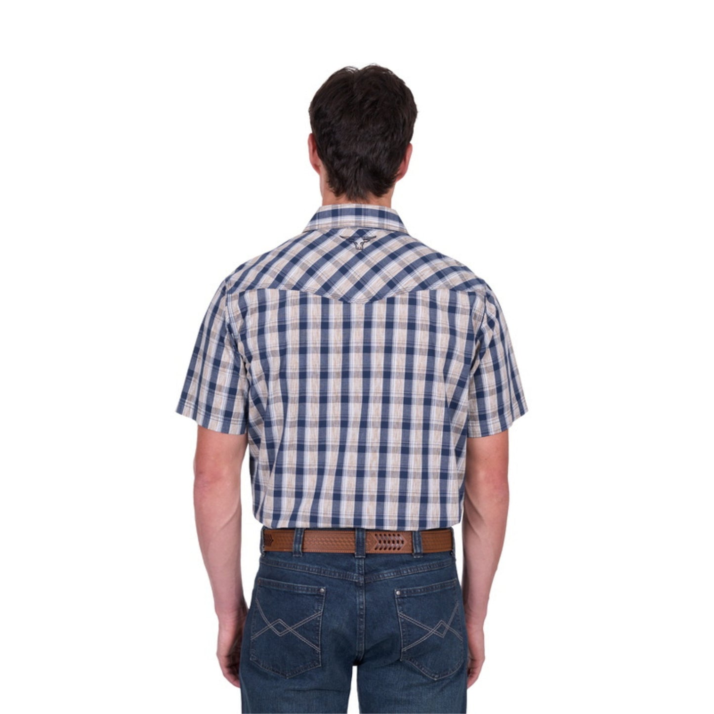 Pure Western Peter Check Western Short Sleeve Shirt - EQ Saddlery