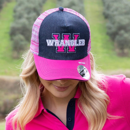 Wrangler Randy High Profile Ponytail Trucker Cap