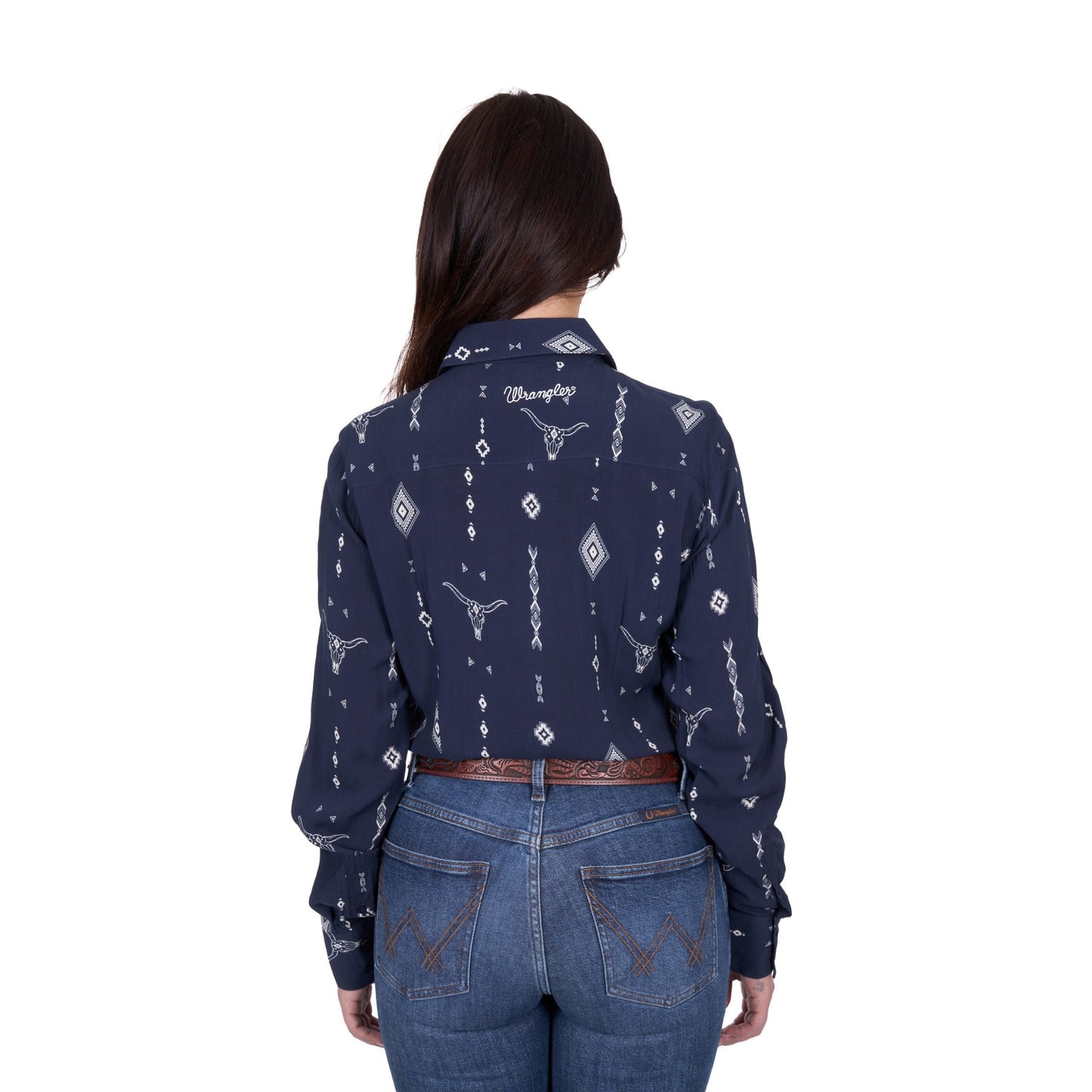 Wrangler Womens Austin Print Long Sleeve Shirt - EQ Saddlery
