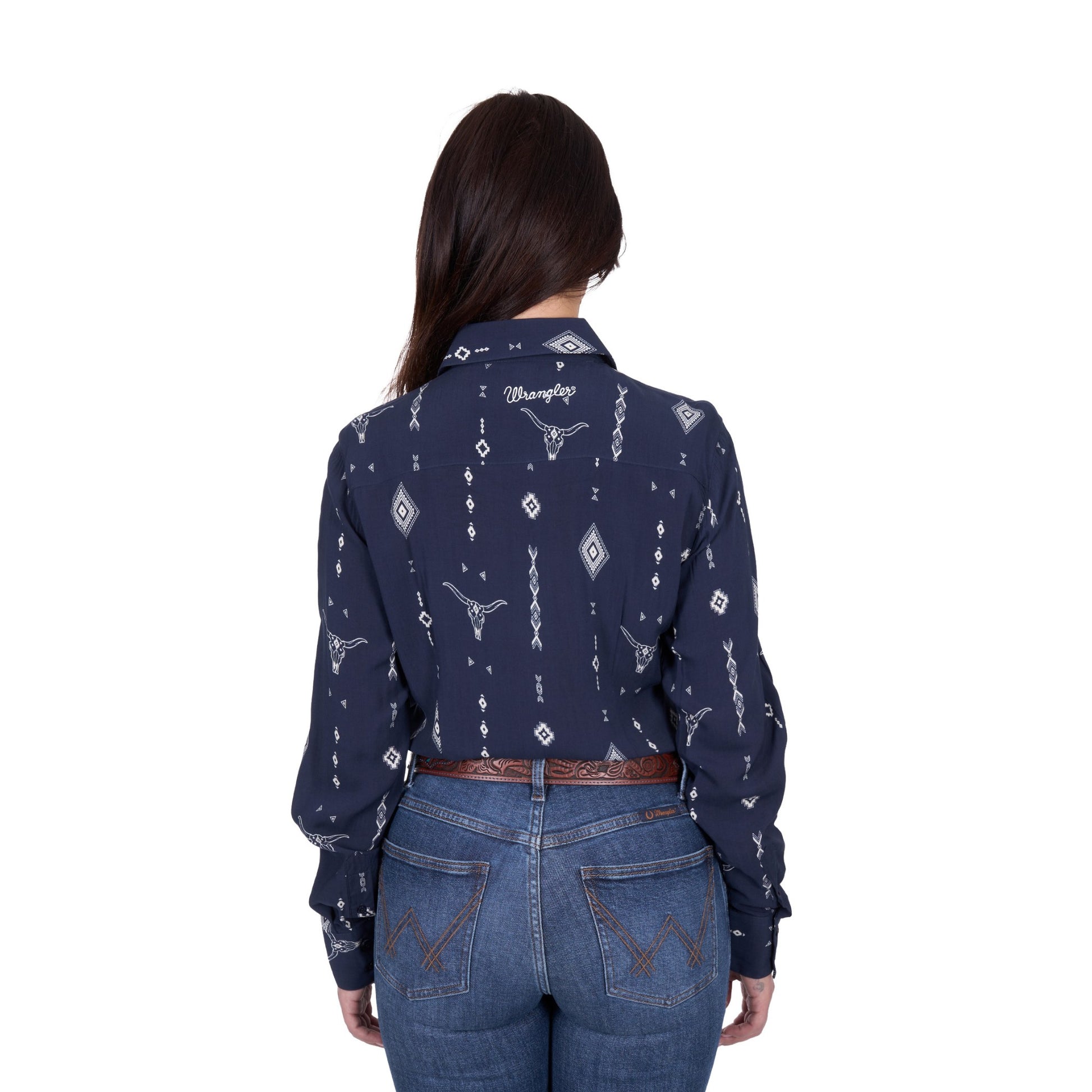 Wrangler Womens Austin Print Long Sleeve Shirt - EQ Saddlery