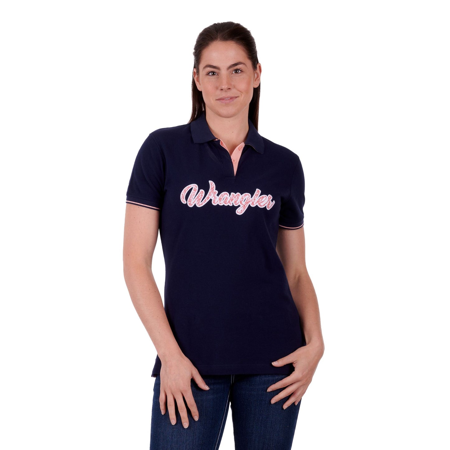Wrangler Womens Carlyn Short Sleeve Polo Shirt - EQ Saddlery