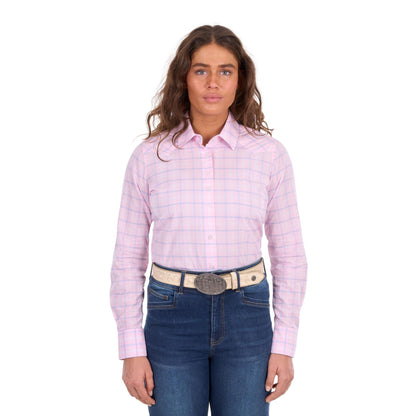 Wrangler Womens Essie Check Western Long Sleeve Shirt