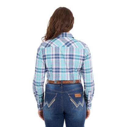 Wrangler Womens Luisa Check Long Sleeve Shirt