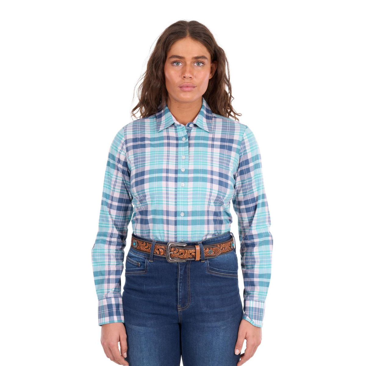 Wrangler Womens Luisa Check Long Sleeve Shirt