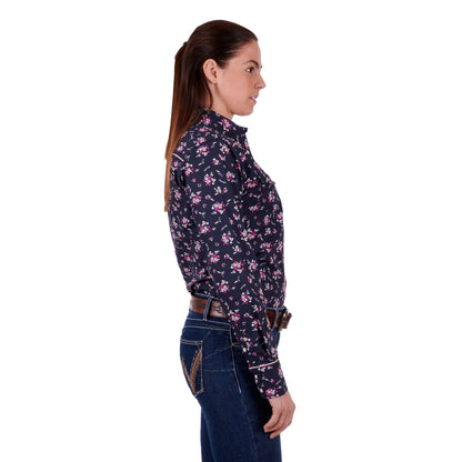 Wrangler Womens Norah Print Western Long Sleeve Shirt - EQ Saddlery