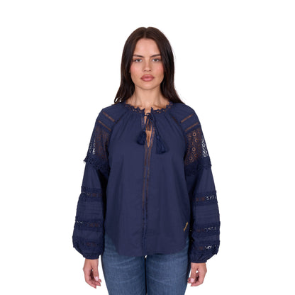 Wrangler Womens Tamara Long Sleeve Blouse - EQ Saddlery