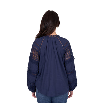 Wrangler Womens Tamara Long Sleeve Blouse - EQ Saddlery