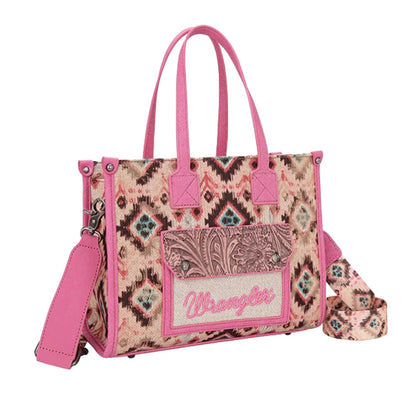 Wrangler Aztec Crossbody Tote Bag