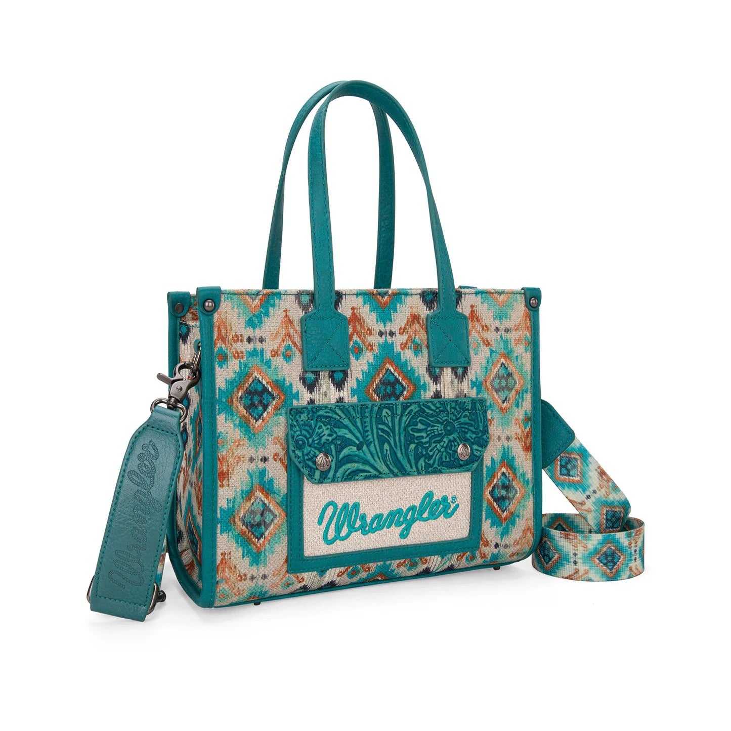 Wrangler Aztec Crossbody Tote Bag