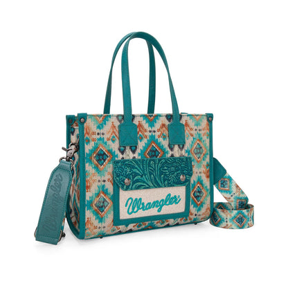 Wrangler Aztec Crossbody Tote Bag