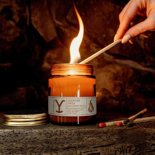 Yellowstone Campfire Suede Wax Candle - EQ Saddlery