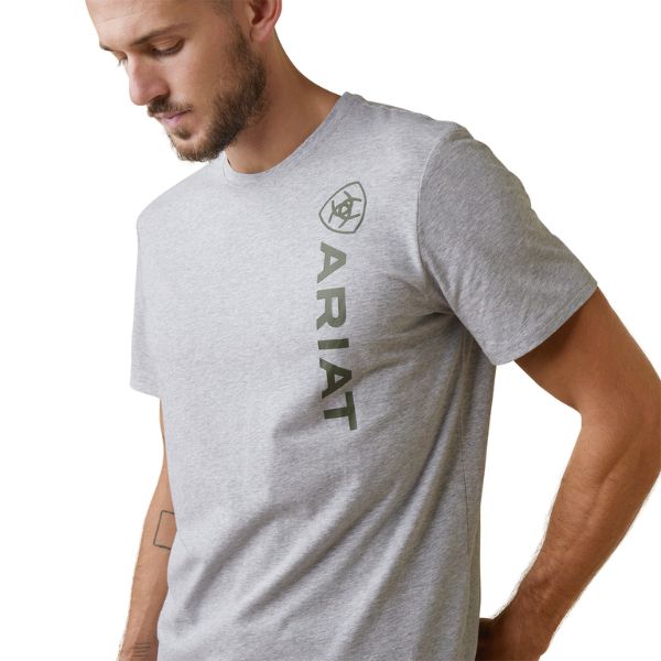 Ariat Mens Vertical Logo T-Shirt - EQ Saddlery