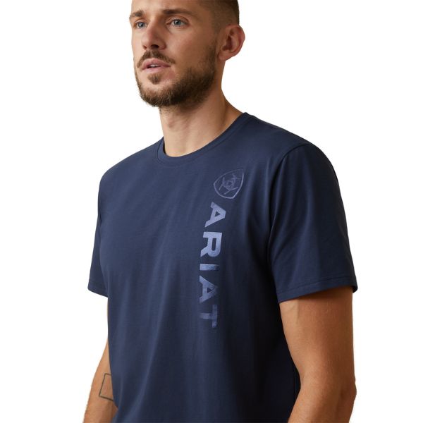 Ariat Mens Vertical Logo T-Shirt - EQ Saddlery
