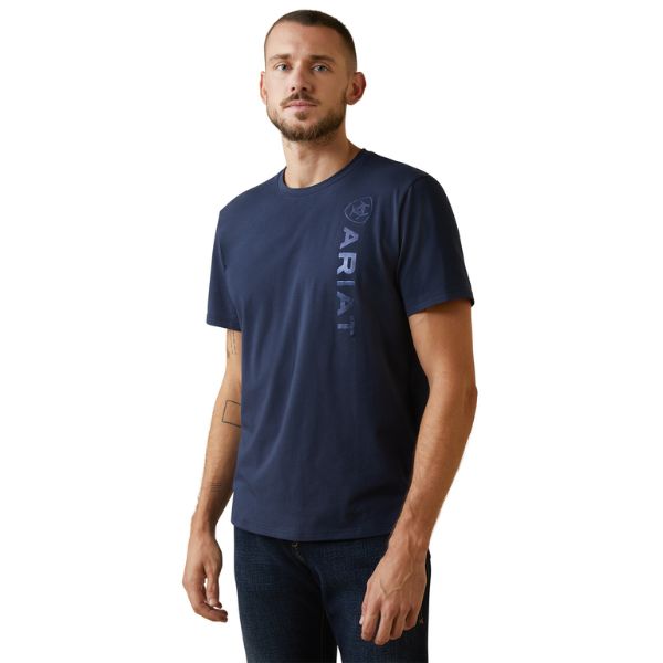 Ariat Mens Vertical Logo T-Shirt - EQ Saddlery