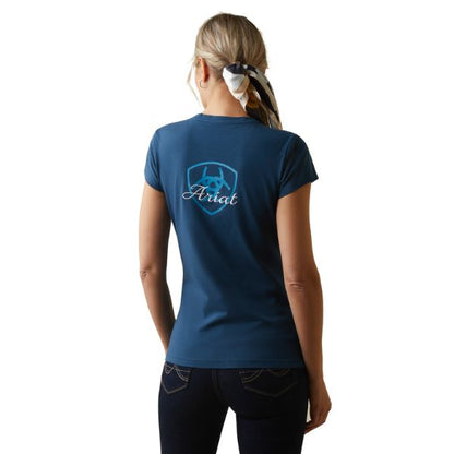 Ariat Womens Logo Script Short Sleeve T-Shirt - EQ Saddlery