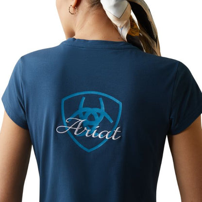 Ariat Womens Logo Script Short Sleeve T-Shirt - EQ Saddlery