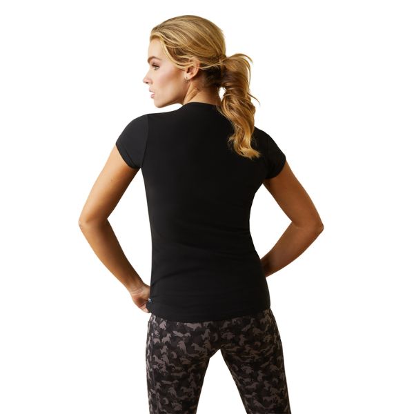 Ariat Womens Vertical Logo Short Sleeve T-Shirt - EQ Saddlery