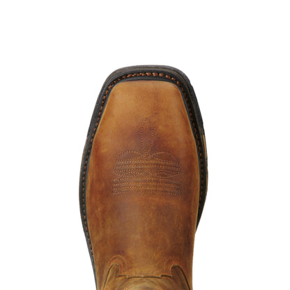 Ariat Mens Workhog Square Toe Toast Premium Western Boots