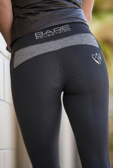 BARE Youth Performance Riding Tights Black