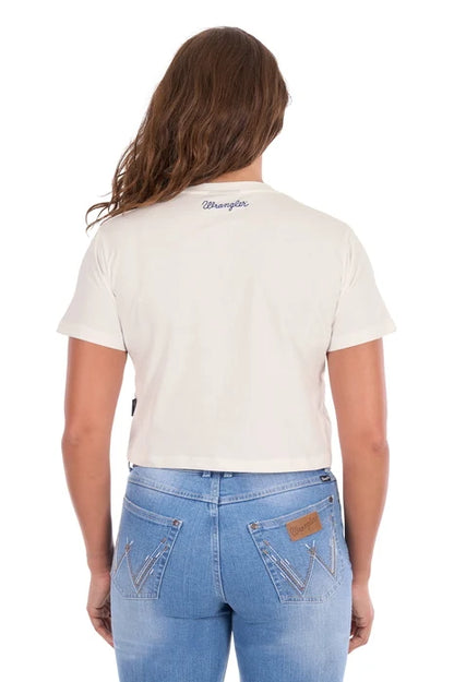 Wrangler Womens Cindy Crop Short Sleeve Tee