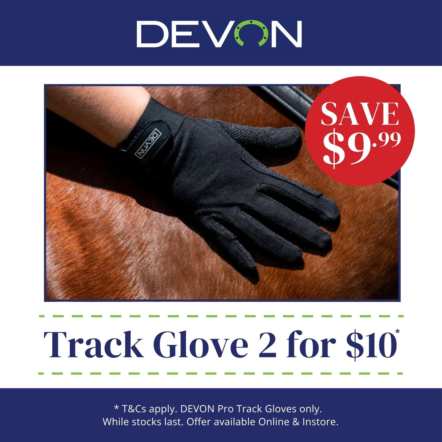 Devon Pro Track Glove - EQ Saddlery