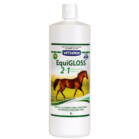 Vetsense Equigloss 2 in 1 Shampoo - EQ Saddlery