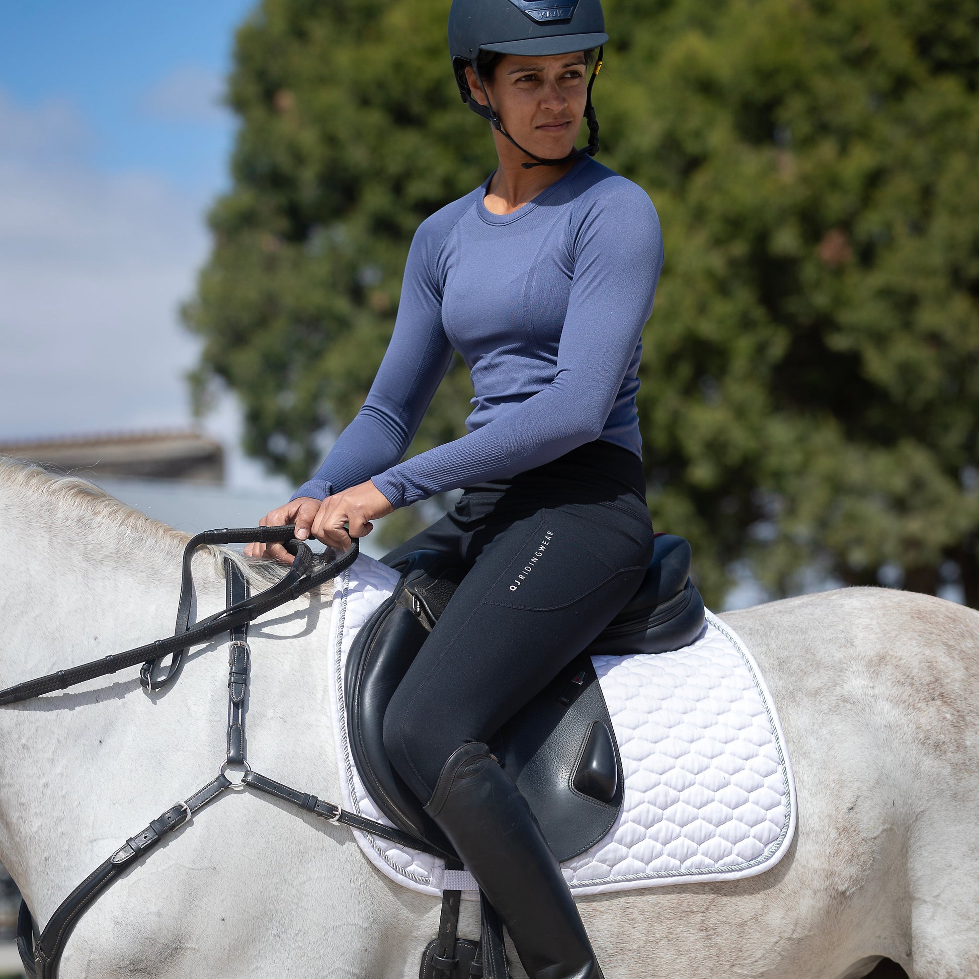 QJ Riding Wear Maeve Winter Tights - EQ Saddlery