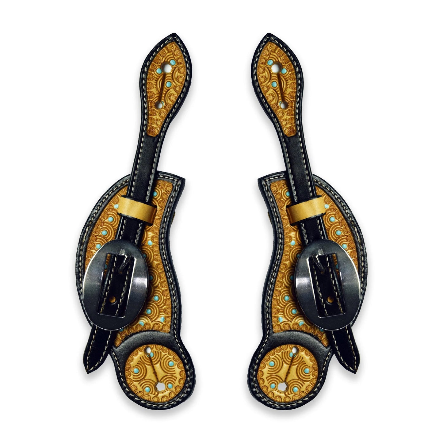 Ezy Ride Cowboy Shaped Stamping Spur Straps