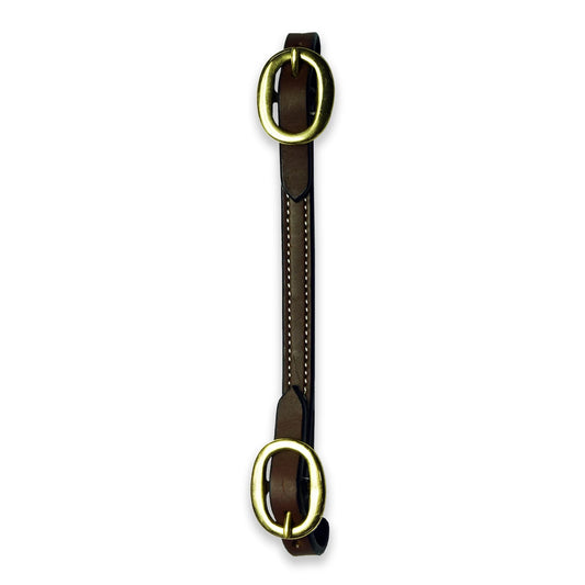 Ezy Ride Curb Strap w Brass Buckles