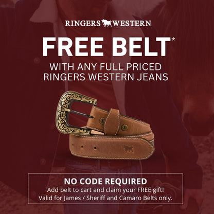 Ringers Western Womens Katherine Cowgirl Mid Rise Bootleg Jeans