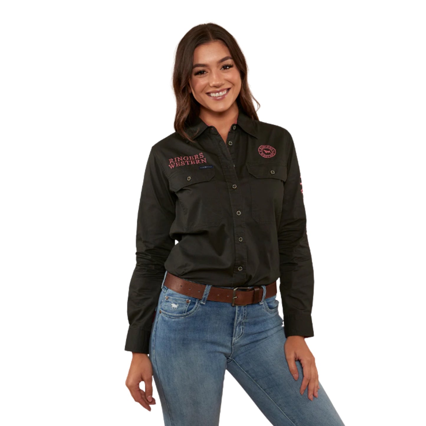Ringers Western Womens Signature Jillaroo Womens Full Button Work Shirt