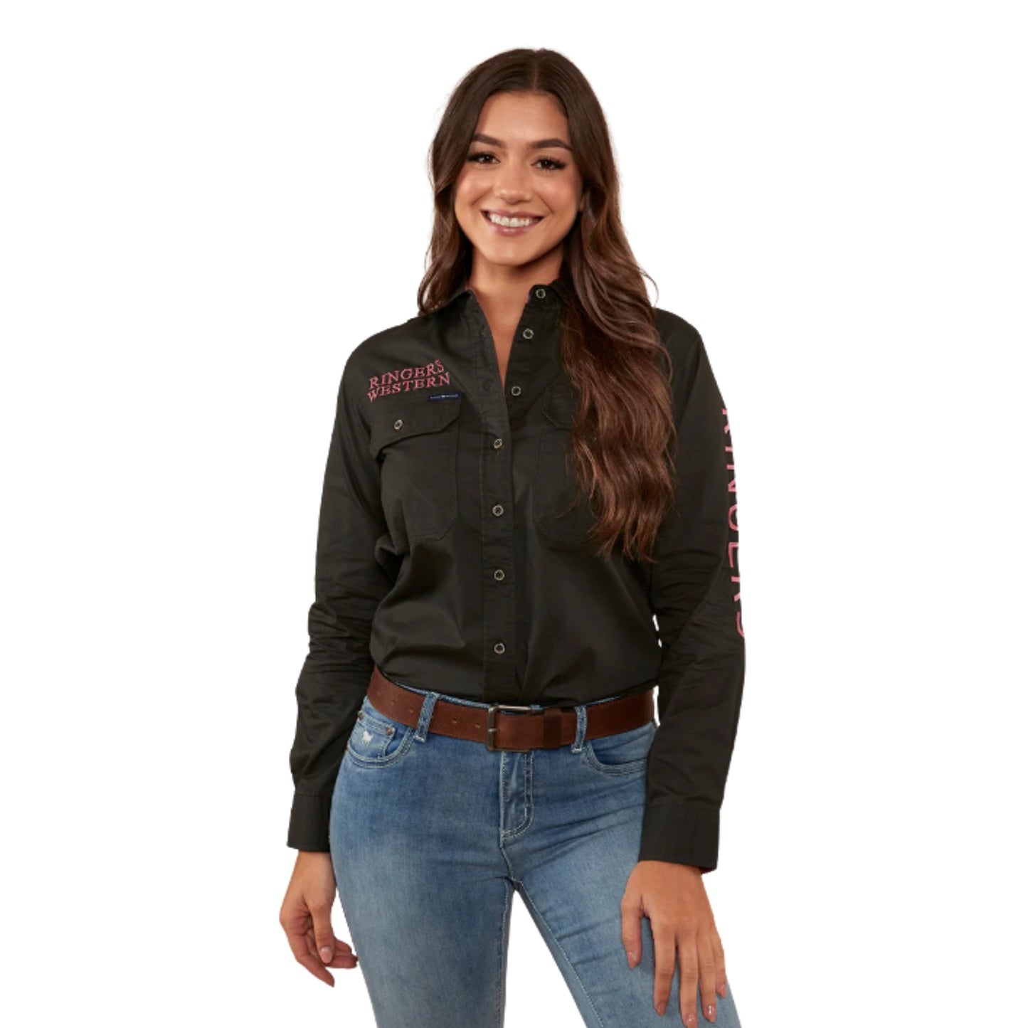 Ringers Western Womens Signature Jillaroo Womens Full Button Work Shirt