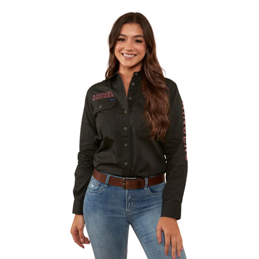 Ringers Western Womens Signature Jillaroo Womens Full Button Work Shirt