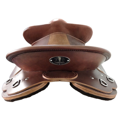 Toowoomba Saddlery Sunset Drafter Fender Saddle 17 Inch Semi QH Bars - EQ Saddlery