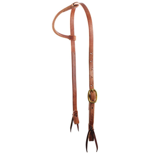 Schutz Round Ear Headstall Sliding Ear Bridle 5/8 inch - EQ Saddlery