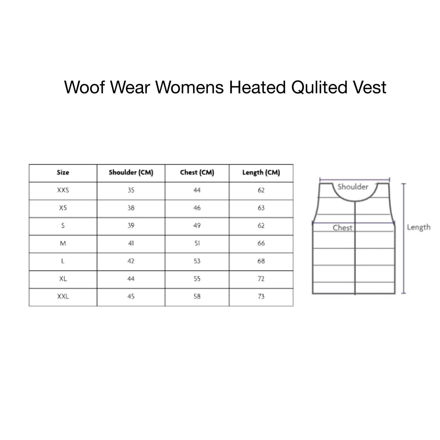 Woof Wear Womens Heated Qulited Vest