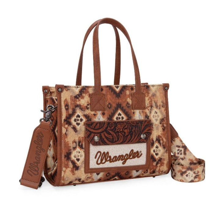 Wrangler Aztec Crossbody Tote Bag