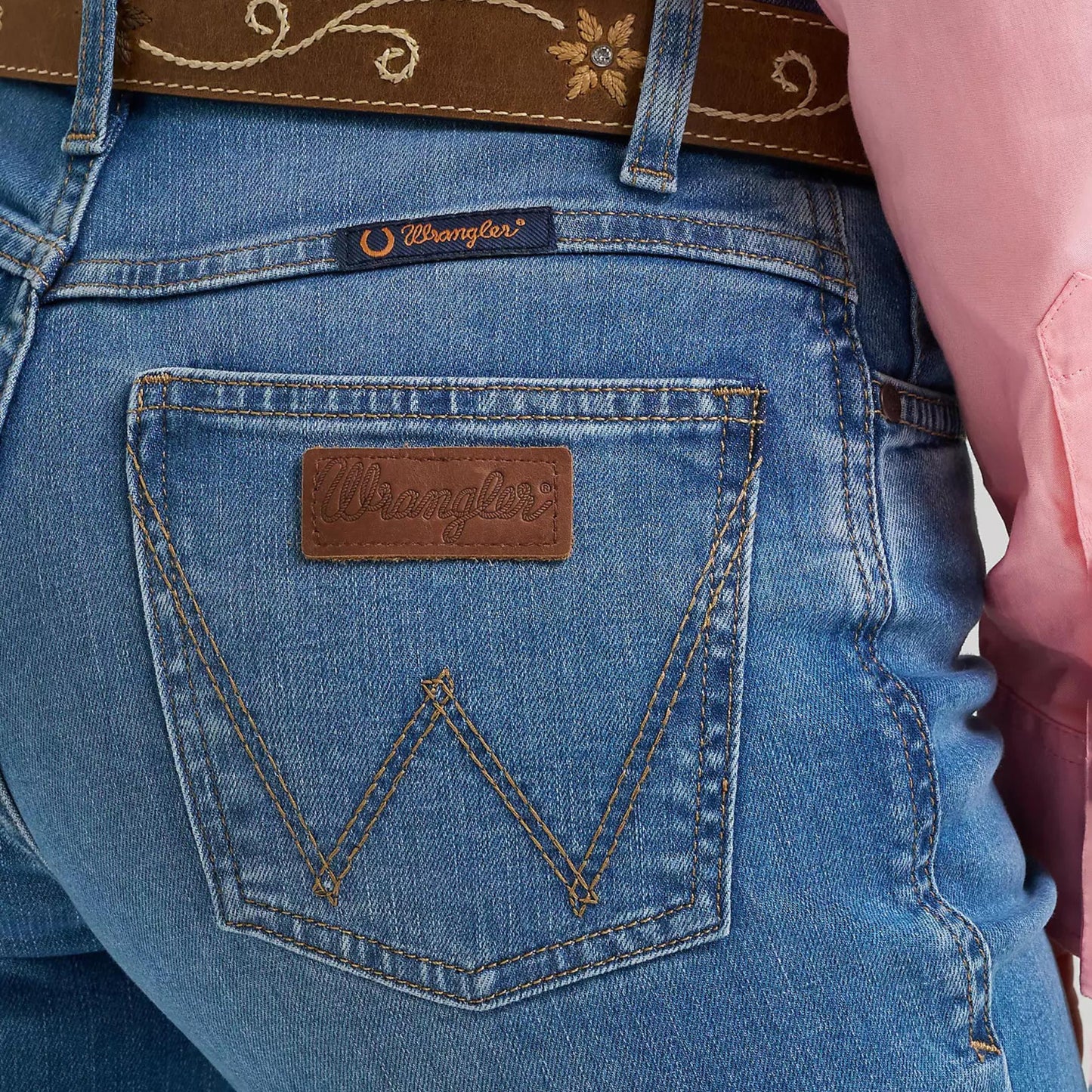 Wrangler Womens Willow Mid Rise Boot Cut Jeans
