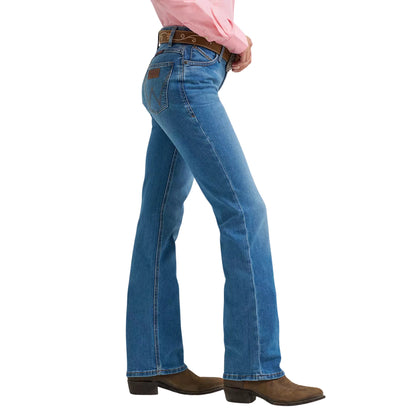 Wrangler Womens Willow Mid Rise Boot Cut Jeans