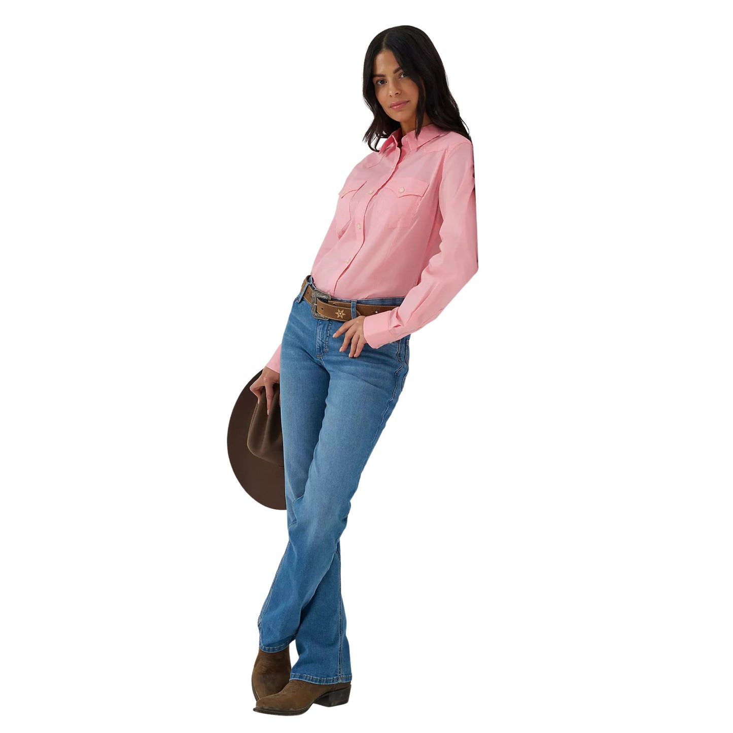 Wrangler Womens Willow Mid Rise Boot Cut Jeans
