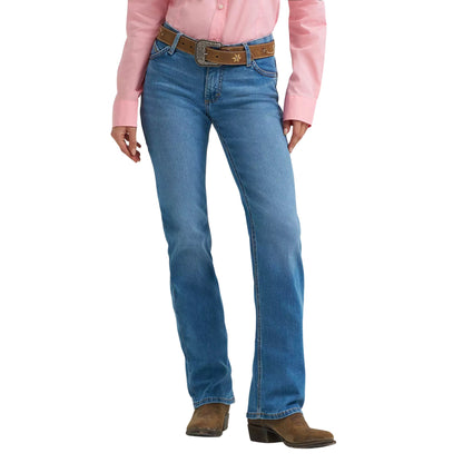 Wrangler Womens Willow Mid Rise Boot Cut Jeans