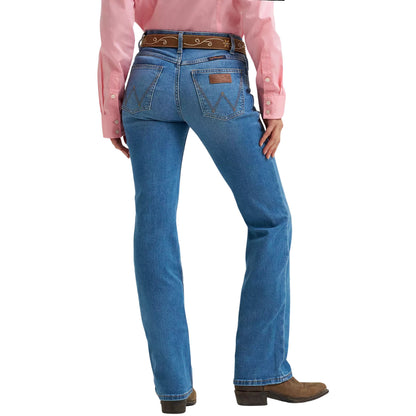 Wrangler Womens Willow Mid Rise Boot Cut Jeans