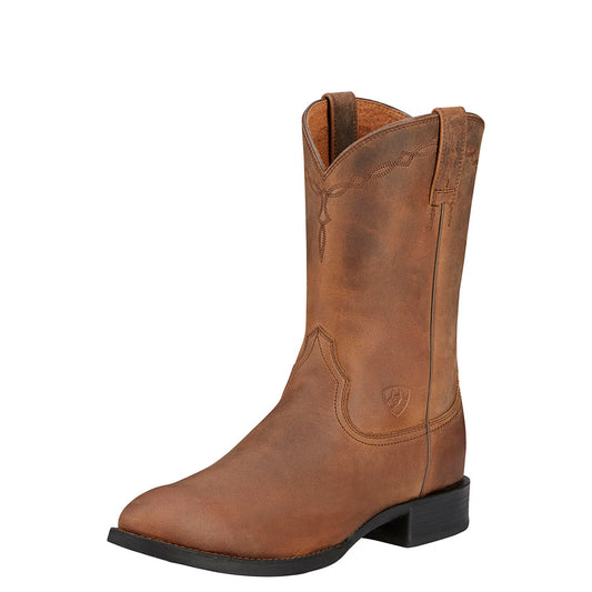 Ariat Mens Heritage ATS Roper Western Boots - EQ Saddlery