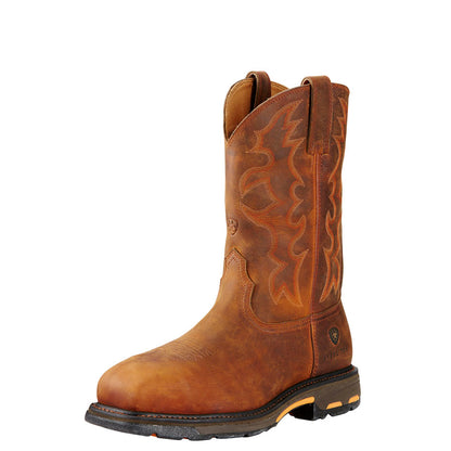 Ariat Mens Workhog Square Toe Toast Premium Western Boots