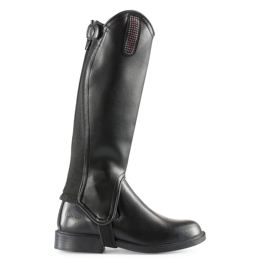 Horze Kids PU Leather Bling Chaps - EQ Saddlery