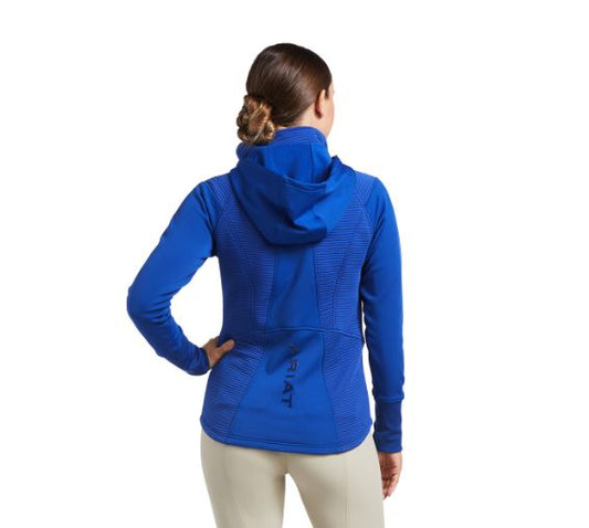 Ariat Womens Wilde Full Zip Sweatshirt Mazarine Blue - EQ Saddlery