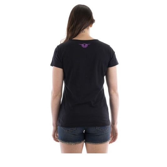 Bullzye Womens Take Flight Short Sleeve Tee Black - EQ Saddlery