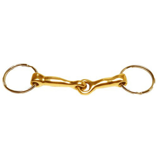 Key Ring- Gold Snaffle Bit - EQ Saddlery