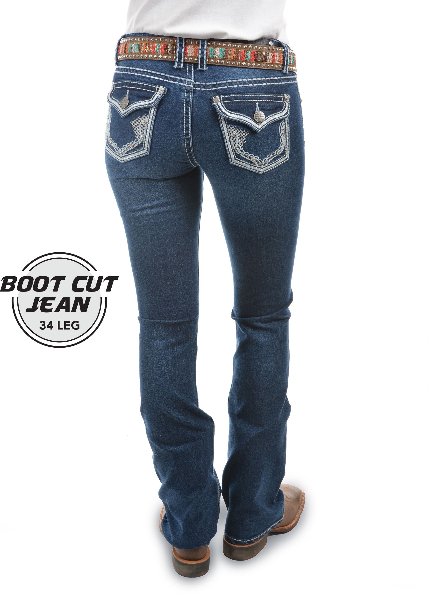 Pure Western Womens Selina Boot Cut Jeans - EQ Saddlery